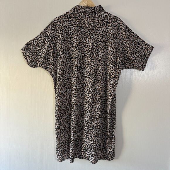 MAI Womens 100% Bamboo Floral Button Down Shirt Dress Beach Coverup Size Small - Picture 6 of 8